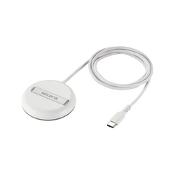 ワイヤレス充電器　Ｑｉ２対応　マグネット　ホワイト