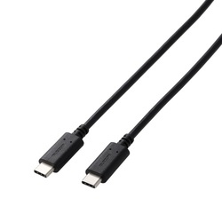 Ｔｙｐｅ−Ｃケーブル　２ｍ　急速充電　ブラック