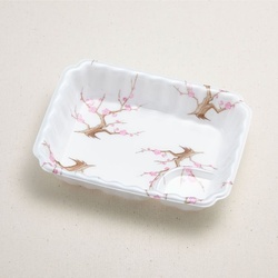 弁当容器 かく皿(小)紅梅 青葉紙業