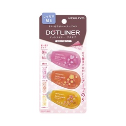 ドットライナープチモア柄のり３Ｐ使い切り強粘着
