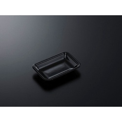 中央化学 発泡トレー CN 15-10E 黒-BK (L)