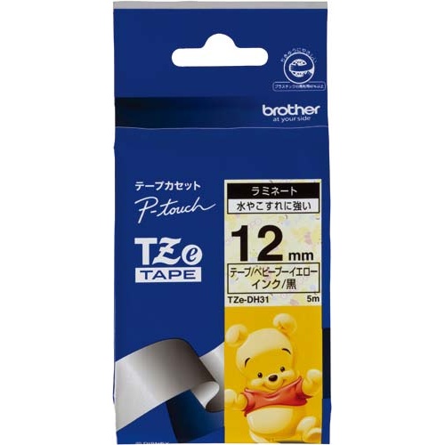 ピータッチＴＺｅテープベビープーイエロー１２ｍｍ幅