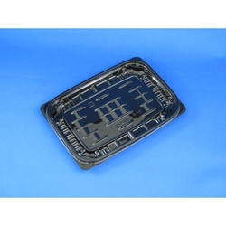 リスパック 惣菜容器 バイオカップ ガード 330B 黒 本体