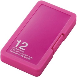 ＳＤケース　プラスチックタイプ／ピンク６枚収納