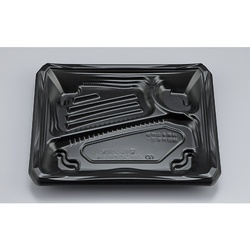 シーピー化成 弁当容器 CBFつむぎ8S-4 黒 本体 発泡