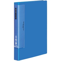 クリヤーブックＷＣ　固定式Ａ４縦６０枚青５冊