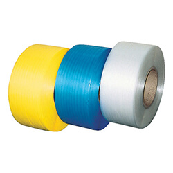 PPバンド15.5mm×2500m　透明　【ＴＲＵＳＣＯ 自動梱包器用ＰＰバンド幅１５．５ｍｍＸ長さ２５００ｍ 透明】