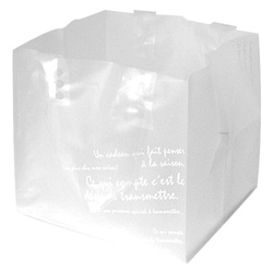 ポリ手提げ ワイド型フロストバッグ-1(30枚) ヘッズ