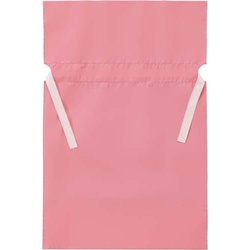 梨地ポリ巾着袋（底マチ付）　ピンク　Ｍ　２０枚