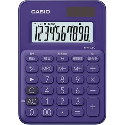 カラフル電卓　ＭＷ−Ｃ８Ｃ−ＰＬ−Ｎ　パープル