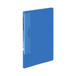 クリヤーブックウェーブカットＢ５縦１０Ｐ青Ｘ３