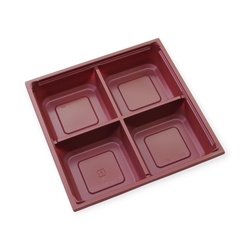 折箱 ワン折重60×60C 赤底 アクタ