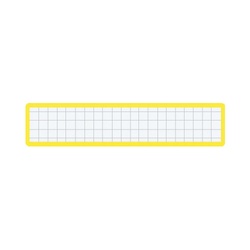 マグネット見出し　カード寸法１９×１０５ｍｍ黄