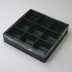 折箱 HW-65E(45) 黒焼杉黒 OPS平蓋セット アクタ