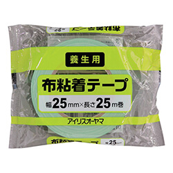 【廃番商品】アイリスオーヤマ 573061 布粘着テープ 25mm×25m MNNT2525