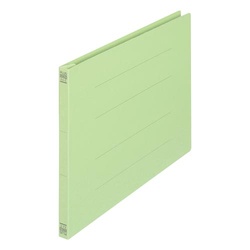 フラットファイル　Ａ４横　グリーン　３冊×３