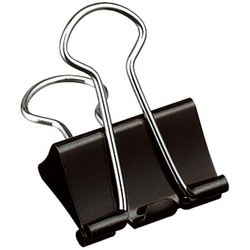 ダブルクリップ＜Ｓｃｅｌ−ｂｏ＞黒　中