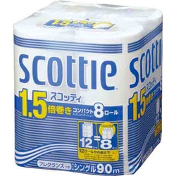 スコッティコンパクト　シングル９０ｍ　８個入×４