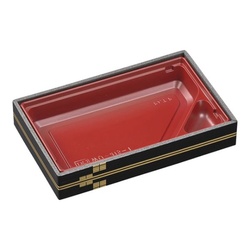 エフピコ 弁当容器 WU-415-1 本体 本陣赤