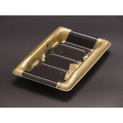 リスパック 寿司容器 魅せ巻 細2B ふで箔金 本体