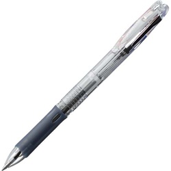 クリップオン　スリム　３色ボールペン　透明