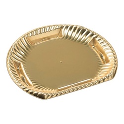 エフピコ オードブル容器 ティアラ半月皿24-21 本体 金