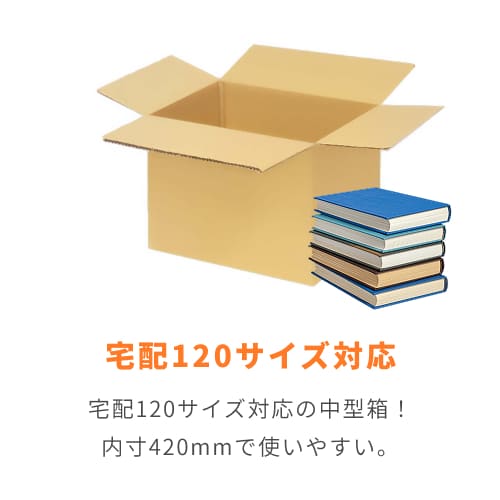 宅配120サイズ】ダンボール箱（420×350×350mm）8mm W/F C5×C5