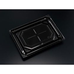 リスパック 汎用トレー バイオPET 美枠板 20-15B 黒 本体