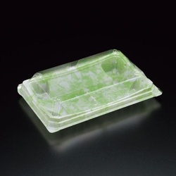 スミ 和菓子容器 ユニコン RX-18M 石紋(新緑)