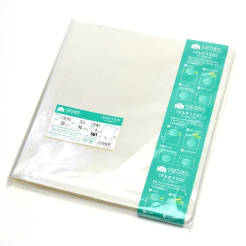 テープ有 OPP袋 32-7367 マルチフクロ T-38-60 100枚入 ササガワ