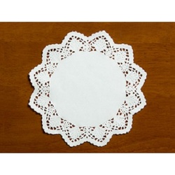 レースペーパー ドイリー 丸レース8号 白 205mmφ