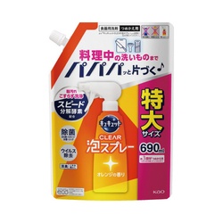 キュキュット泡スプレー　詰替　６９０ｍｌ×５