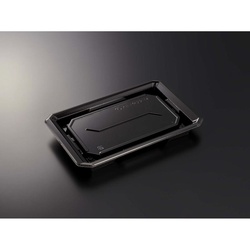 中央化学 寿司容器 HS澄板22-14 BK 本体