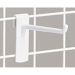 メッシュ用樹脂フック　白　長さ８０ｍｍ　１００本入