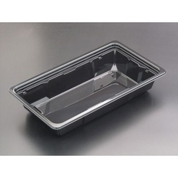 リスパック サラダ容器 バイオカップ キューブNK 45-45B 黒 本体