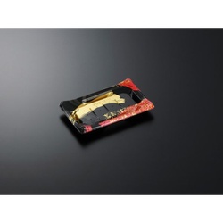 中央化学 寿司容器 HS 波ね皿 18-11 光琳R-BK 本体