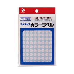 マイタックカラーラベル　８ｍｍ　白ｘ１０