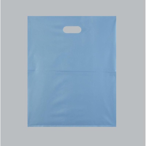 ポリ手提げ LDアームバッグ メタリックブルー(中) 福助工業