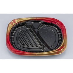 シーピー化成 弁当容器 CBFまろん7-2 ゴルトBR 本体