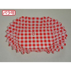 セイコー おかずカップ OPPソフトケース小判8号 チェック柄ピンク 500枚