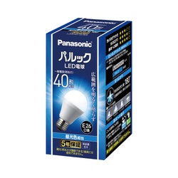 ベーシック　ＬＥＤ電球　Ｅ２６　４０形　昼光色×３