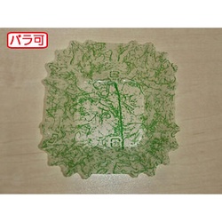 セイコー おかずカップ ラミケースOPP四角6号雲龍柄(緑) 500枚