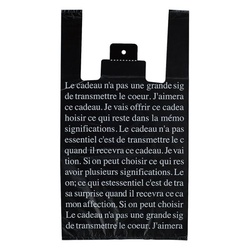 レジ袋 ブラックフレンチレジバッグ-LL(100枚) ヘッズ