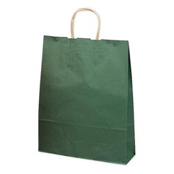 持ち帰り用紙袋 50-5308 手提げ袋 エメラルド 320×110×400 50P ササガワ
