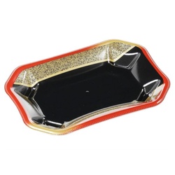 鮮魚トレー 美彩18-13 本体 まき絵赤金 エフピコ