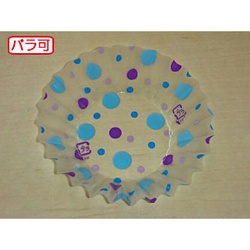 セイコー おかずカップ ラミケースOPP 8A 水玉柄(青) 500枚