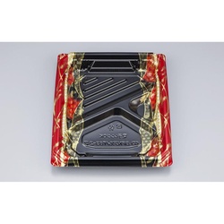 シーピー化成 弁当容器 BFNアルバ8S-2平 ゆづる赤 本体