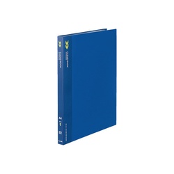 クリヤーブックＫ２　固定式Ａ４縦２０Ｐ青