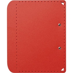 Ａ５サイズにおりたためるＡ４クリップボード赤　３冊