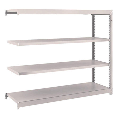 ＴＲＵＳＣＯ スチールラック Ｍ1.5型軽中量棚 1460×445×1200mm 4段 連結 ネオグレー M1.54544B